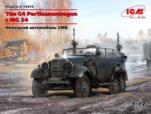 1/72 Автомобиль Mercedes G4 Partisanenwagen с пулеметом MG-34 (ICM 72473), сборная модель