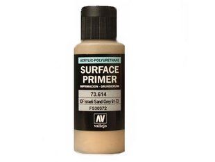 Vallejo 73614 Грунтовка Песочная Серая израильская, 60 мл (IDF Israeli Sand Grey 61-73 FS30372 Surface Primer Acrylic-Polyurethane)