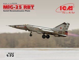 1/72 МіГ-25РБТ літак-развідник (ICM 72172), збірна модель