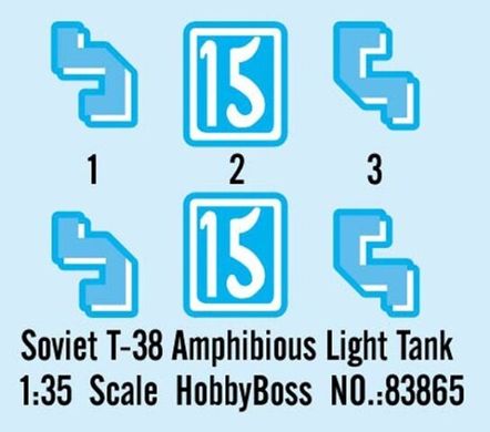 1/35 Т-38 радянський легкий плаваючий танк (HobbyBoss 83865), збірна модель