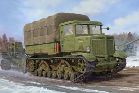 1/35 "Ворошиловєц" радянський важкий артилерійський тягач (Trumpeter 01573), збірна модель