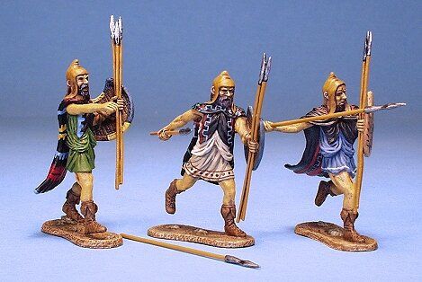 3 Figures Thracian Peltasts Type 2