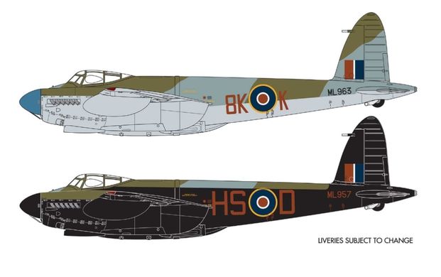 1/72 De Havilland Mosquito B.XVI британский истребитель (Airfix A04023), сборная модель