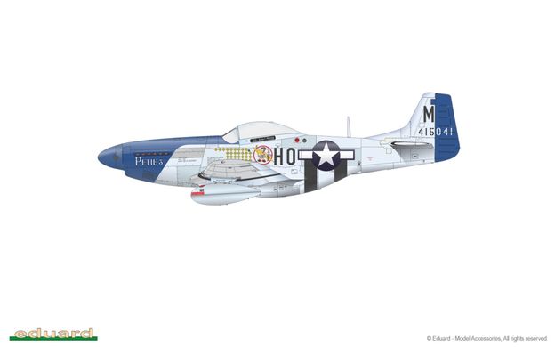 1/48 Винищувач P-51D Mustang, серія ProfiPACK із афтермаркетом (Eduard 82102), збірна модель