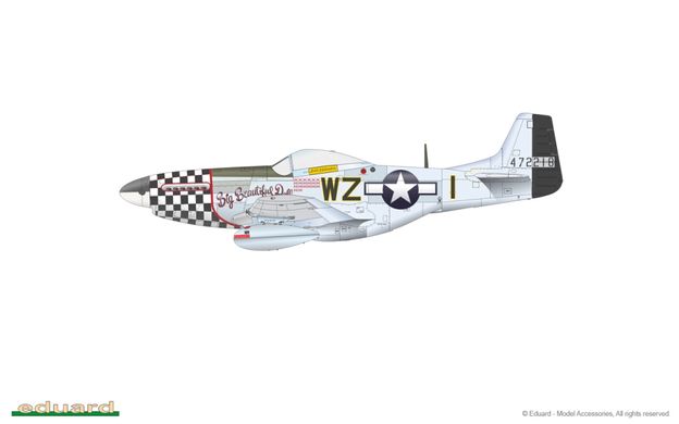 1/48 Истребитель P-51D Mustang, серия ProfiPACK с афтермаркетом (Eduard 82102), сборная модель