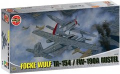 1/72 Focke-Wulf Mistel Ta-154 + FW-190A (Airfix 05040) сборная модель