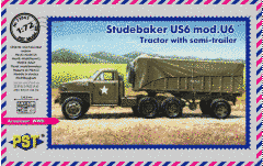 Studebecker US6 мод. U6 с полуприцепом 1:72