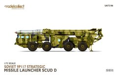 1/72 Пусковая установка 9П117 (SS-1c Scud B) с баллистической ракетой Р-17ВТО на шасси МАЗ-543П (Modelcollect 72186), сборная модель