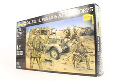 1/72 Тягач Sd.Kfz.11 + пушка Pak 40 + Afrikakorps 50 фигур (Revell 03150)
