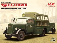 1/35 Typ 2,5-32 KzS 8, германский легкий пожарный автомобиль (ICM 35403), сборная модель
