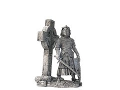 54мм Шотландский рыцарь, 13 век (EK Castings), коллекционная оловянная миниатюра