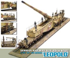 280-мм K5(E) Leopold германское тяжёлое железнодорожное орудие 1:35