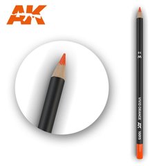 Олівець для везерінгу та ефектів "Яскравий помаранчевий" (AK Interactive AK10015 Weathering pencils VIVID ORANGE)