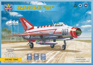 1/72 МіГ-21Ф-13 "007" дослідний зразок ВПС Ізраїлю/Іраку/США&nbsp;(ModelSvit 72043), збірна модель