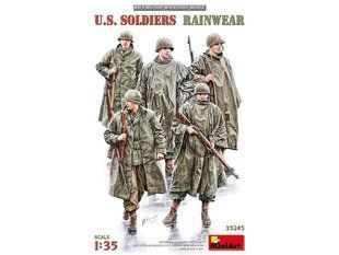1/35 Американські солдати в дощових накидках, 5 фігур, збірні пластикові (Miniart 35245)