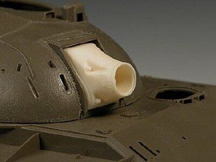 Маска пушки для Т-55 1:35