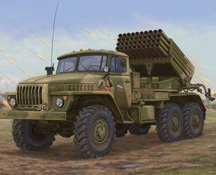 1/35 БМ-21 Град РСЗВ на базі автомобіля Урал-4320 (Trumpeter 01014), збірна модель