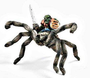 Mirliton Miniatures - Миниатюра 25-28 mm Fantasy - Goblin Warchief on Giant Spider - MRLT-GO013