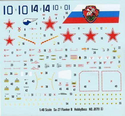 1/48 Сухой Су-27 реактивний винищувач (HobbyBoss 81711), збірна модель