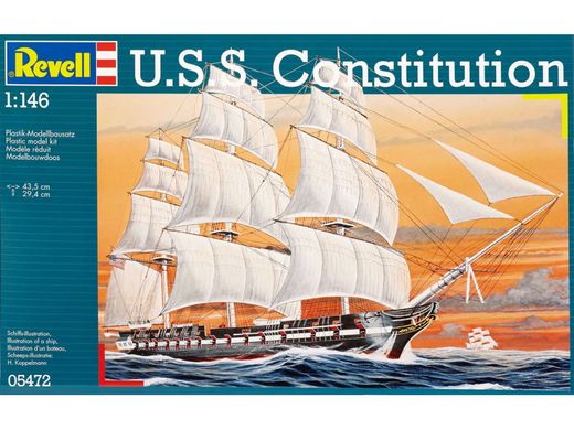 1/146 Фрегат USS Constitution (Revell 05472), сборная модель