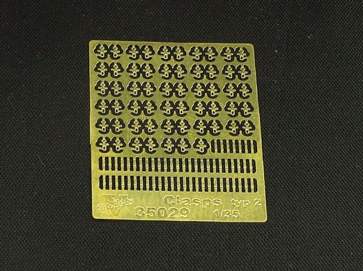 1/35 Защелки для немецкой бронетехники, тип 2 (Vmodels 35029 Clasps for german AFVs, type 2)