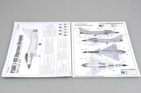 1/48 PLAAF J-10S Vigorous Dragon китайський винищувач (Trumpeter 02842), збірна модель