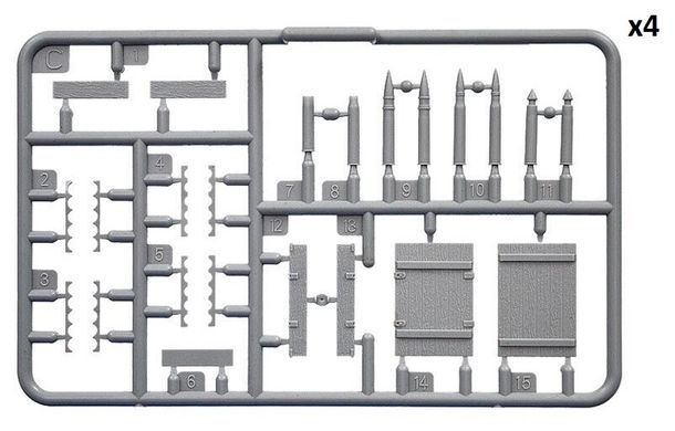 1/35 Комплект противотанковых пушек ЗИС-2 и ЗИС-3 с фигурами рассчета и аксессуарами (Miniart 35369), сборные модели