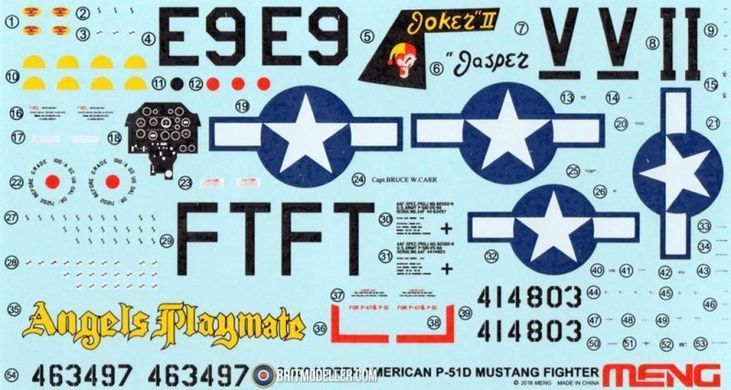 1/48 P-51D Mustang "Yellow Nose", зборка без клею (Meng LS-009) збірна модель