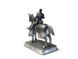 54мм Середньовічний лицар на коні, колекційна олов'яна мініатюра