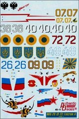 1/48 Декаль для самолета Микоян-Гуревич МиГ-29 (изделие 9-12) (Authentic Decals 4811)