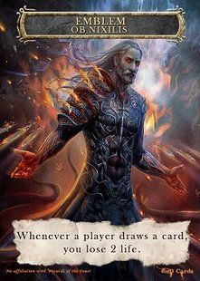 Emblem Ob Nixilis Reignited Token Magic: the Gathering (Токен) GnD Cards