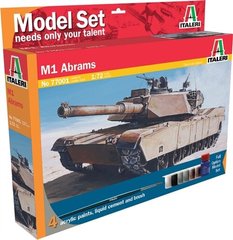 M1 Abrams + клей + краска + кисточка 1:72