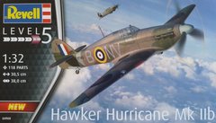 1/32 Hawker Hurricane Mk.IIb британский истребитель (Revell 04968), сборная модель