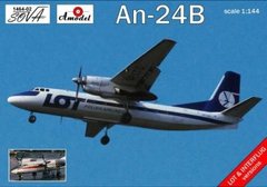 1/144 Антонов Ан-24Б "Polish Airlines" (Amodel 1464-02) сборная модель