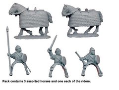 Темные века (Dark Ages) - Klibanophoroi Command (3) - Crusader Miniatures NS-CM-DAB106