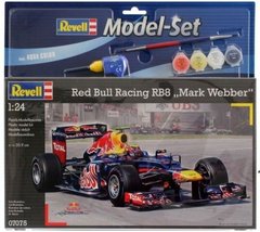 1/24 Автомобиль Red Bull Racing RB8 (пилот Webber) + клей + краски + кисточка (Revell 67075)