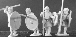 Gripping Beast Miniatures - Unarmoured barehead, advancing (4) - GRB-LR20