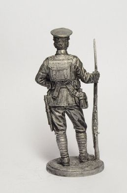 54 мм Рядовий піхотного полку, Великобританія, 1914-18 років, колекційна олов'яна мініатюра (EK Castings WWI-2)