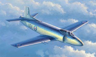 1/48 Supermarine Attacker F.1 британский истребитель (Trumpeter 02866), сборная модель