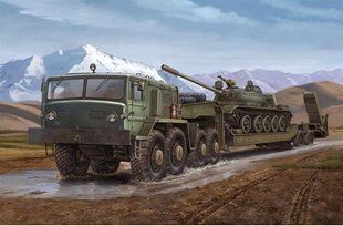 1/35 Тягач МАЗ-537 з напівпричепом ЧМЗАП-5247Г (Trumpeter 00211), збірна модель