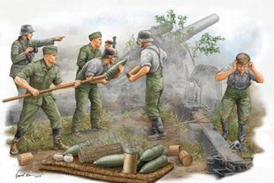 1/35 Немецкие артиллеристы, 6 фигур (Trumpeter 00425)