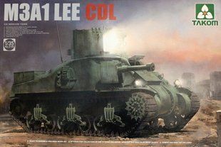 1/35 M3A1 Lee с установкой CDL (Canal Defence Light) (Takom 2115) сборная модель