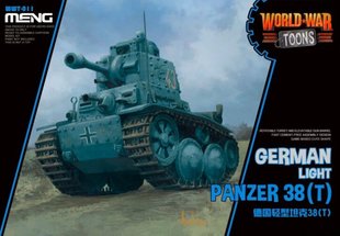 Танк Panzer 38(t), сборка без клея, Meng World War Toons WWT-011