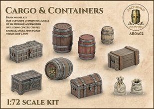 1/72 Тара і контейнери (Archibald Miniatures Cargo and Containers), смоляні аксесуари