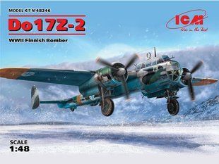 1/48 Dornier Do-17Z-2 бомбардировщик финских ВВС (ICM 48246), сборная модель