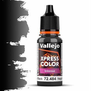 Hospitallier Black Xpress Color Intense, 18 мл (Vallejo 72484), акриловая краска для Speedpaint, аналог Citadel Contrast