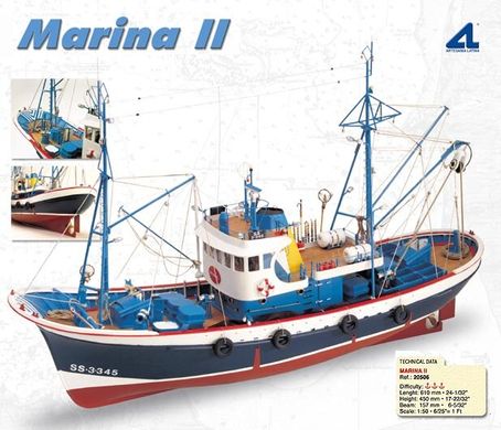 Artesania Latina Балтийское рыболовное судно "Марина 2" (Marina ll) 1:50 (20506)