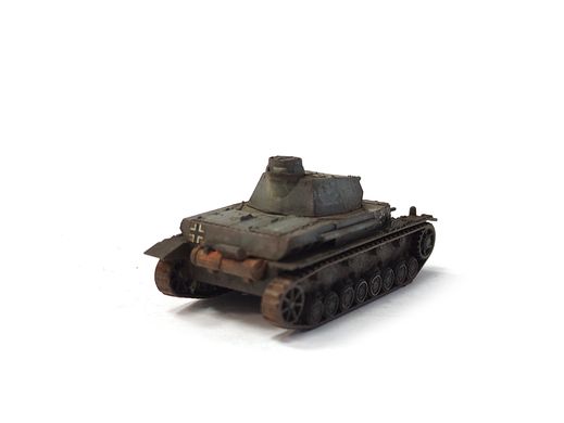 1/100 Німецький танк Pz.Kpfw.IV Ausf.F, готова модель, авторська робота