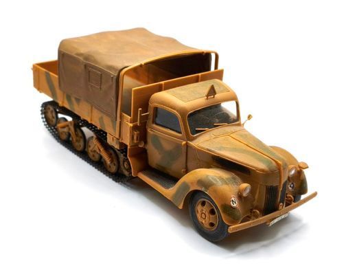 1/35 Ford V3000S/SS M (Sd.Kfz.3b) Maultier немецкий полугусеничный грузовик, готовая модель авторской работы