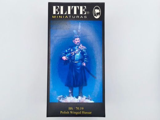 70мм Польський крилатий гусар (Elite Miniaturas BS/70.19 Polish Winged Hussar), колекційна олов'яна мініатюра